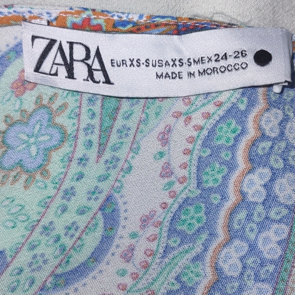 Zara Lounge/Cover Up/Patio Gown Gorgeous Colorful Sz S Oversized Fit Up To 14 - Picture 6 of 9